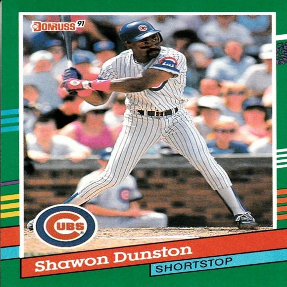 Shawon Dunston (Chicago Cubs) 1990 Donruss '91 Series MLB Card - Card Number 686 - Picture 1 of 2